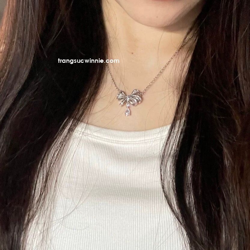  Dây chuyền titan Nơ giọt nước 