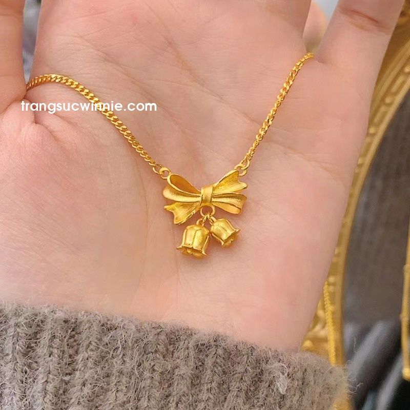  Dây chuyền titan Nơ linh lan 