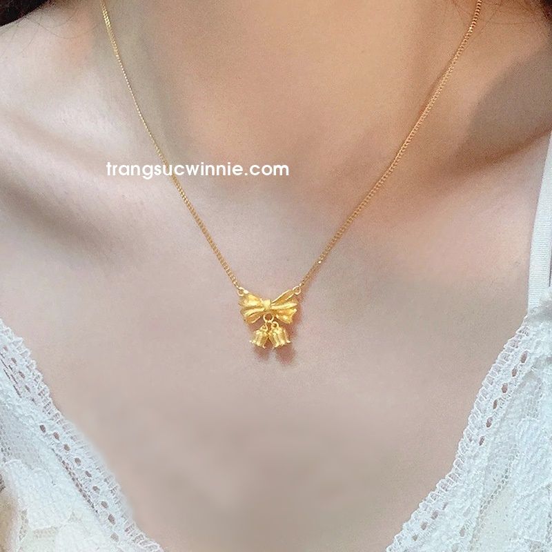  Dây chuyền titan Nơ linh lan 