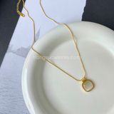  Dây chuyền titan Opal vuông 