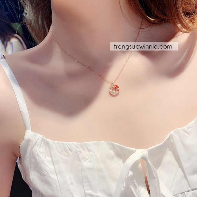  Dây chuyền titan orange 