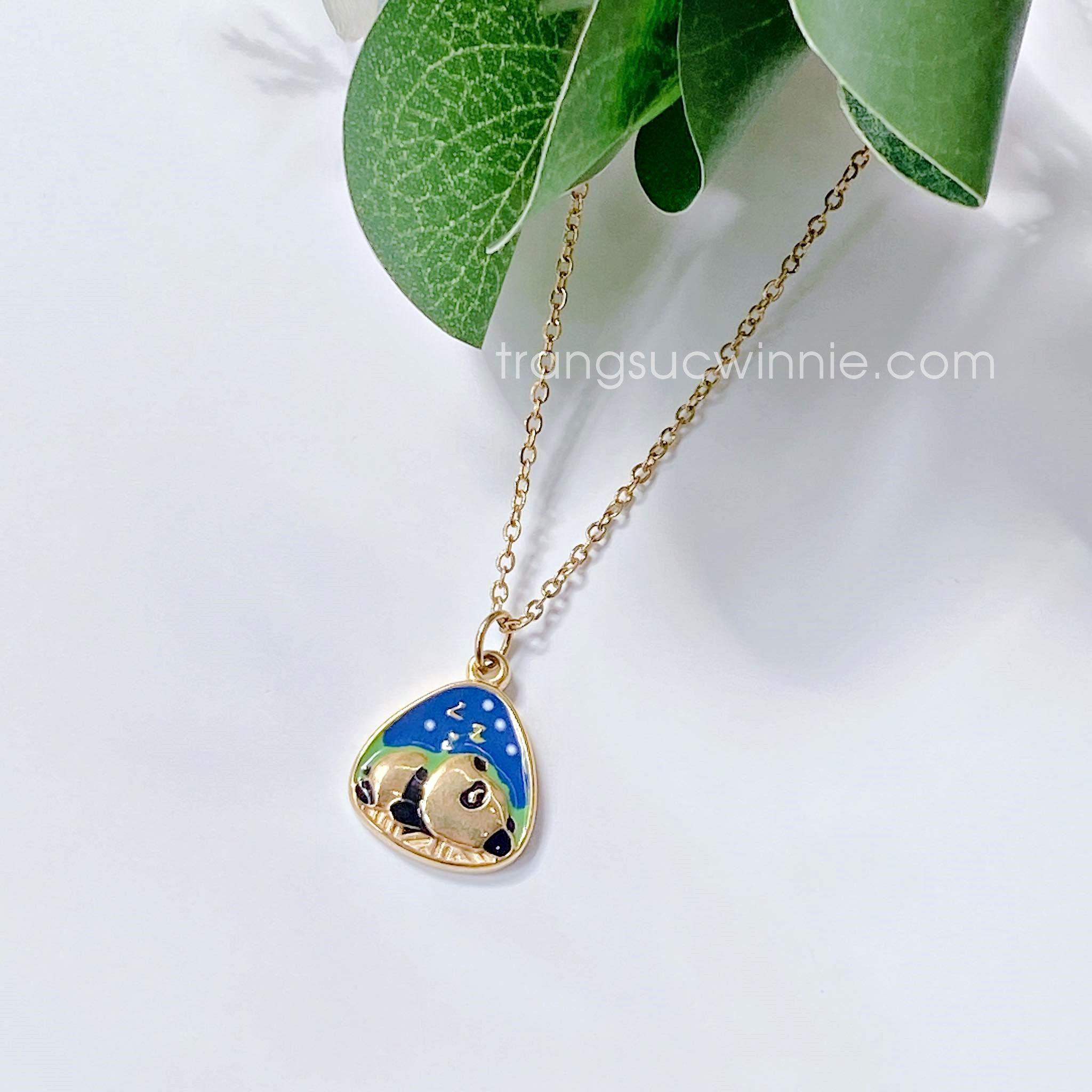  Dây chuyền titan Panda 