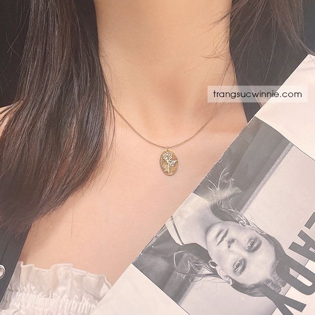  Dây chuyền titan Rose 