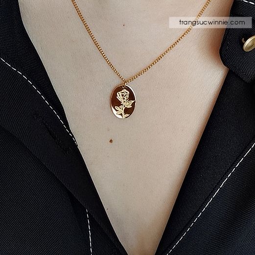  Dây chuyền titan Rose 