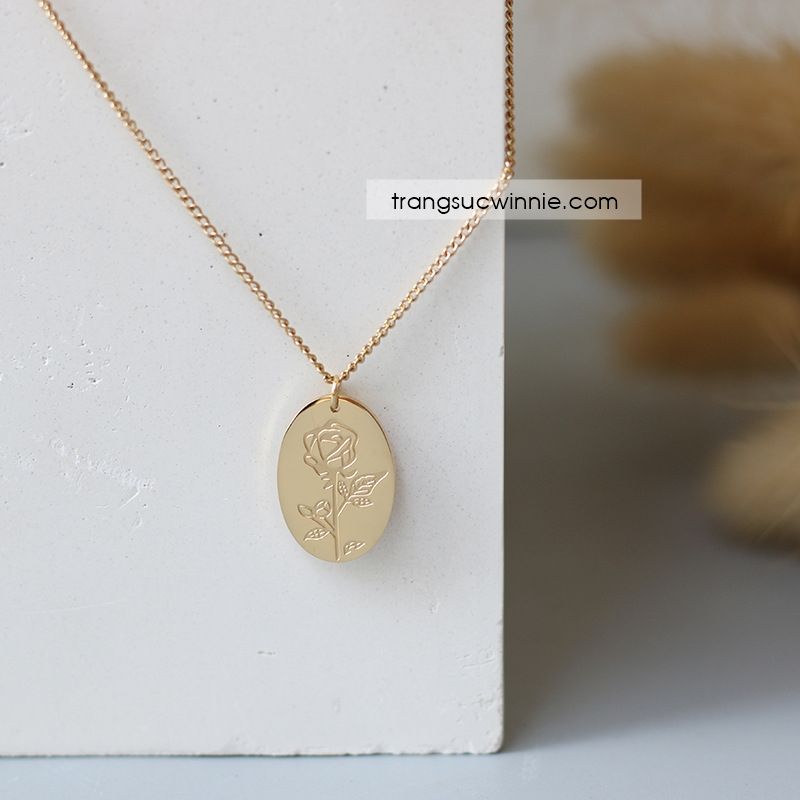  Dây chuyền titan Rose 