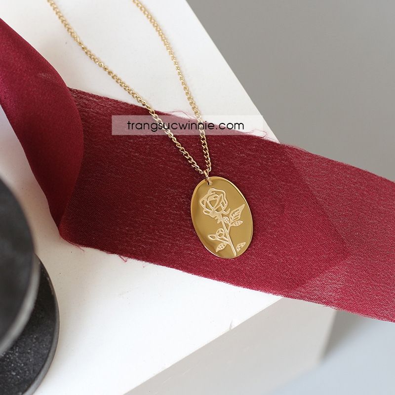  Dây chuyền titan Rose 