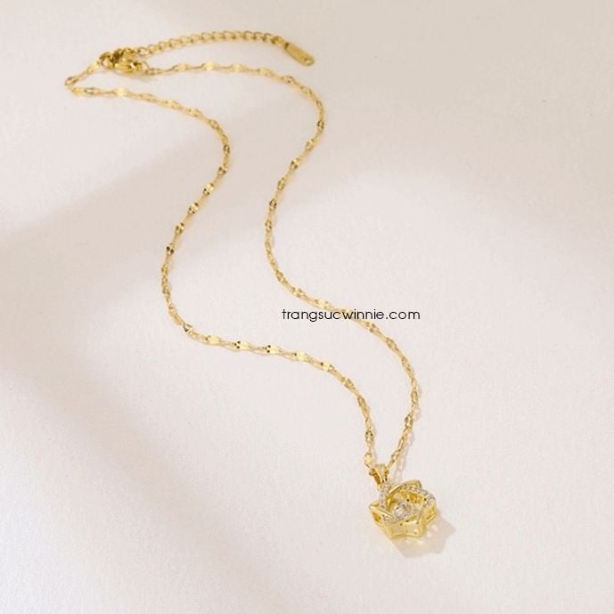  Dây chuyền titan Sao 6 cánh 