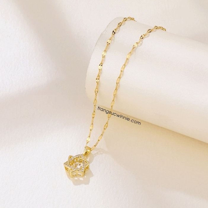  Dây chuyền titan Sao 6 cánh 