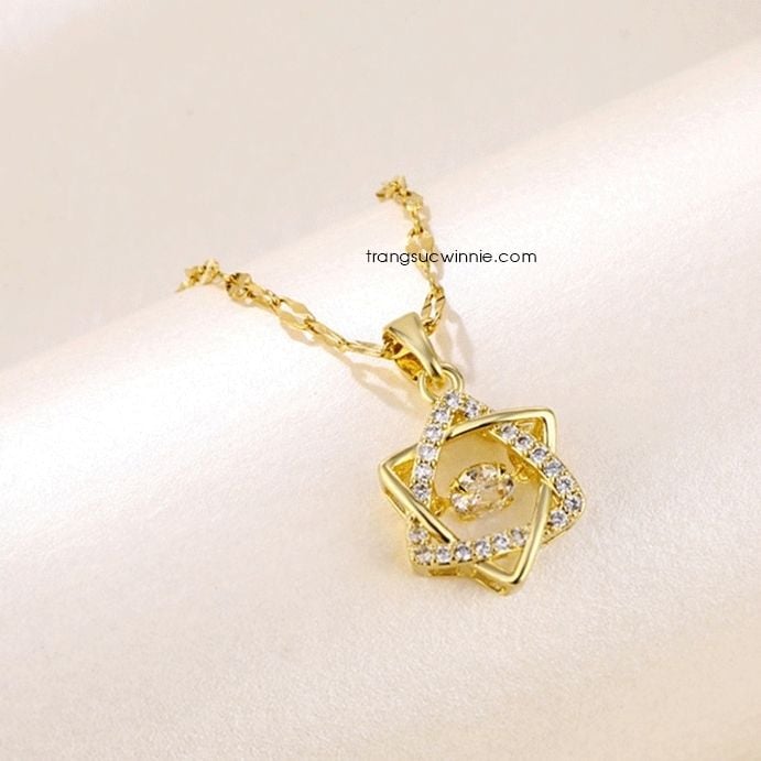  Dây chuyền titan Sao 6 cánh 