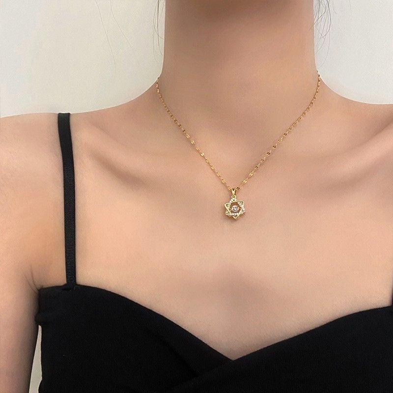  Dây chuyền titan Sao 6 cánh 