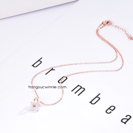  Dây chuyền titan sao băng tròn 