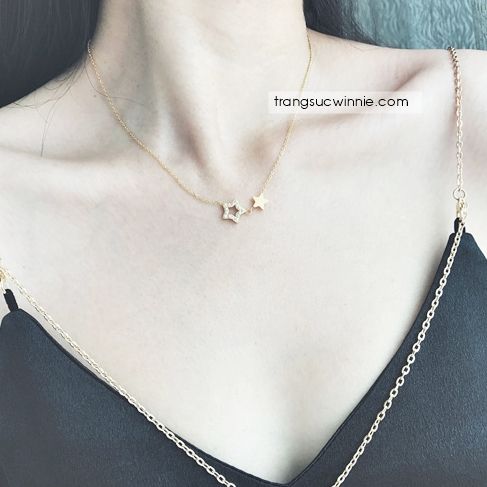  Dây chuyền titan Sao đôi VG 