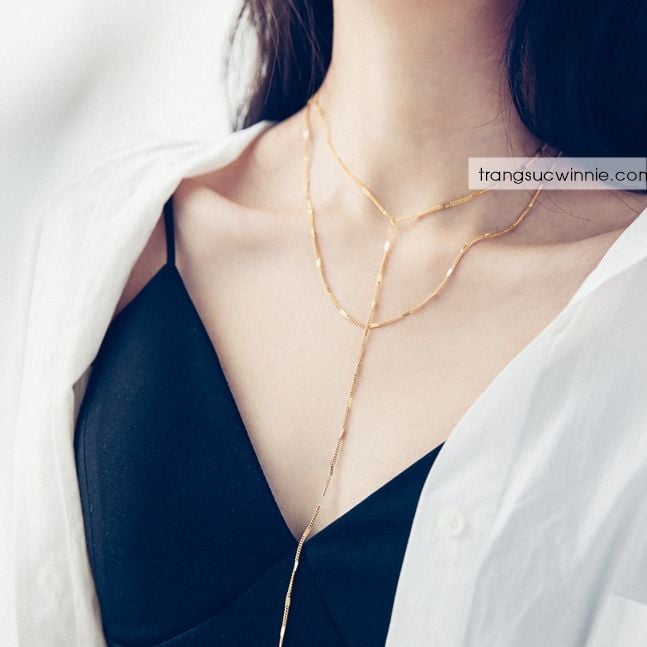  Dây chuyền titan Set 
