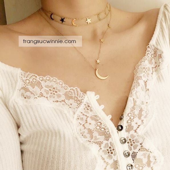  Dây chuyền titan Set Galaxy 
