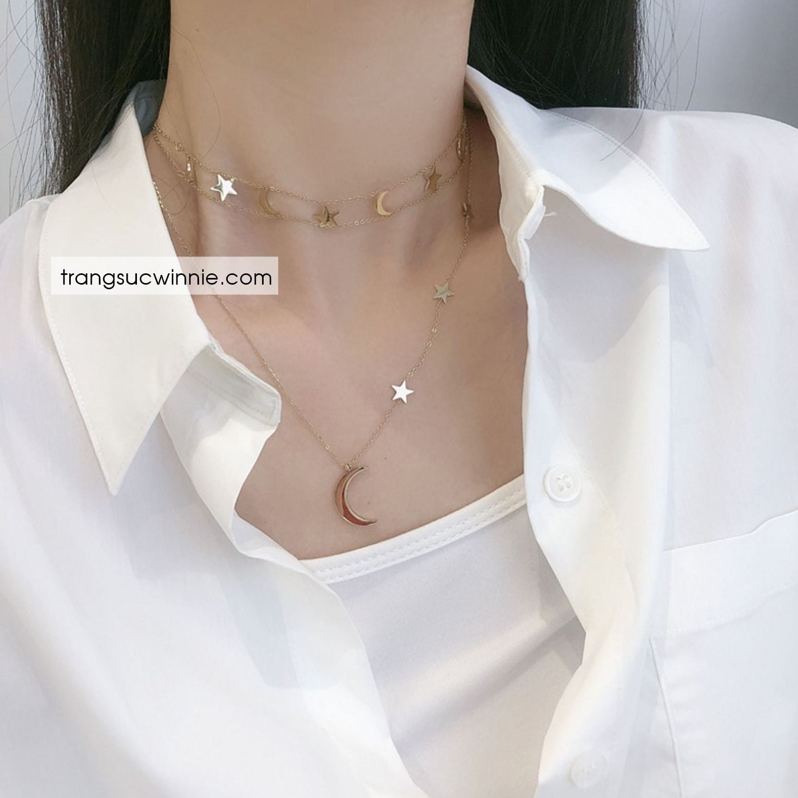  Dây chuyền titan Set Galaxy 