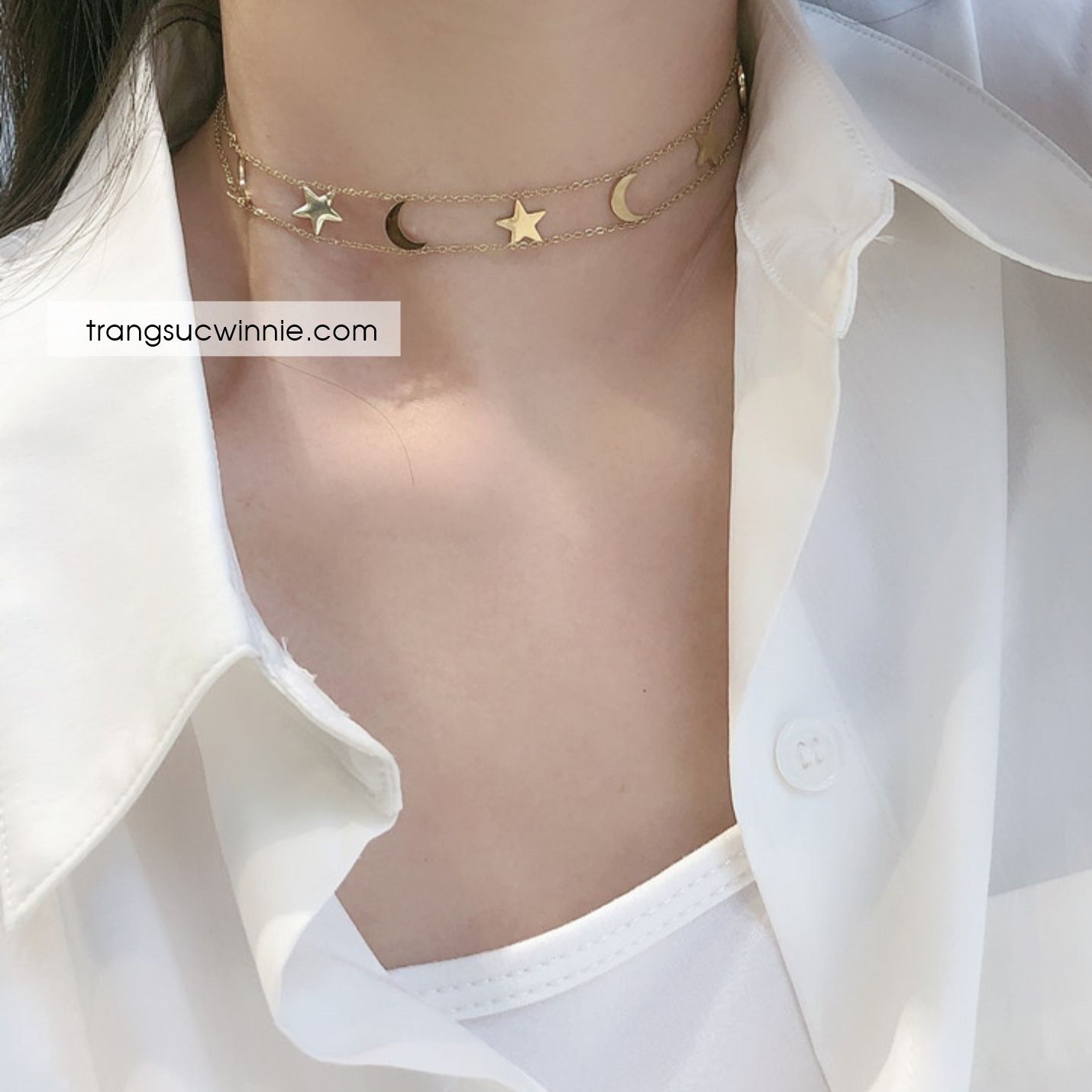  Dây chuyền titan Set Galaxy 