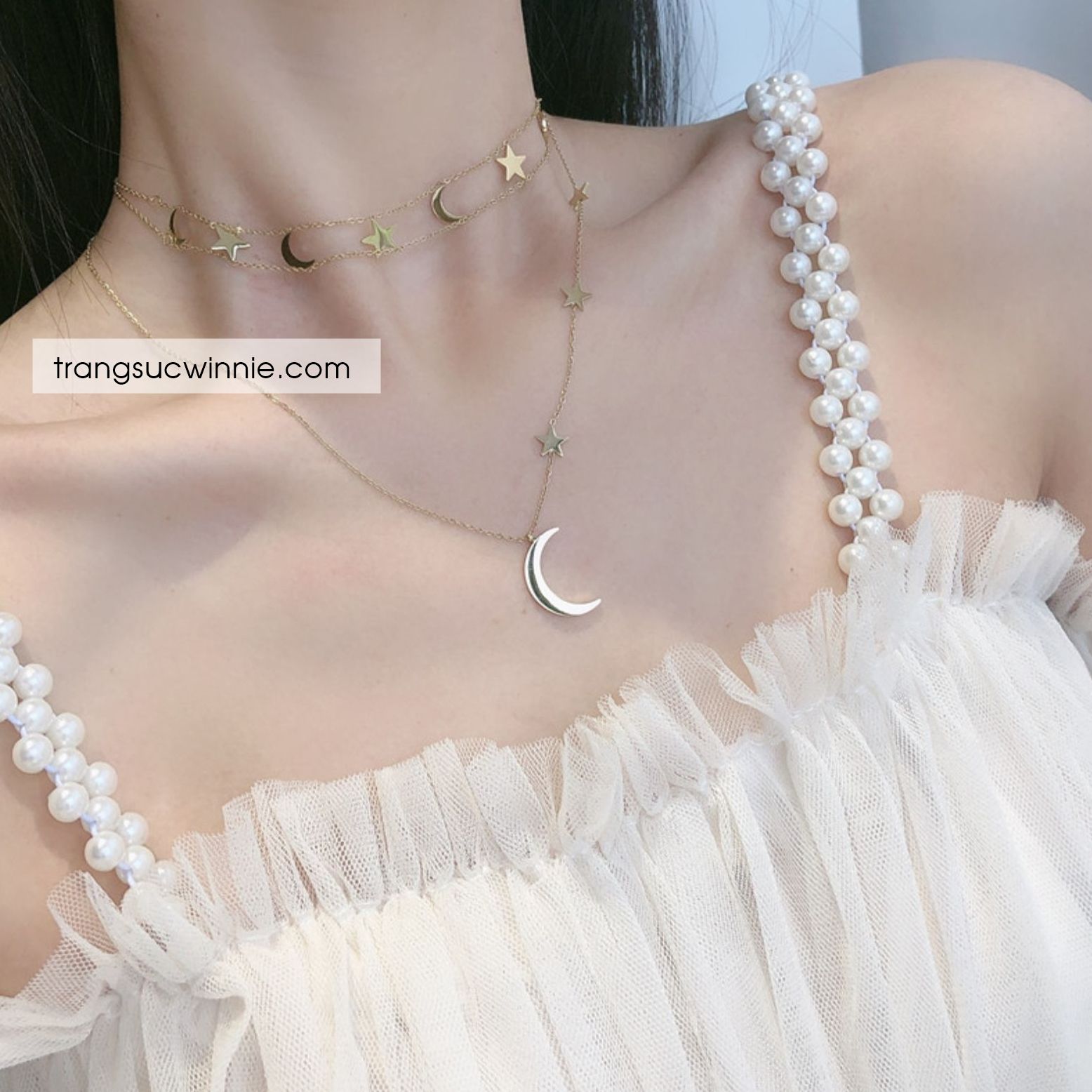 Dây chuyền titan Set Galaxy 