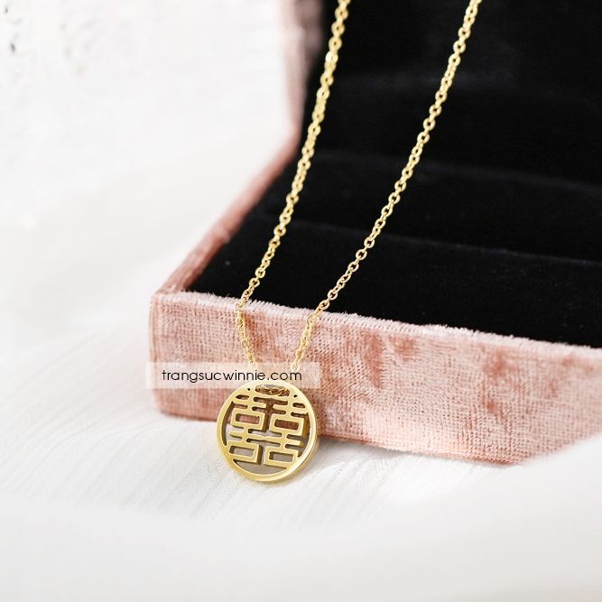  Dây chuyền titan Song Hỷ 