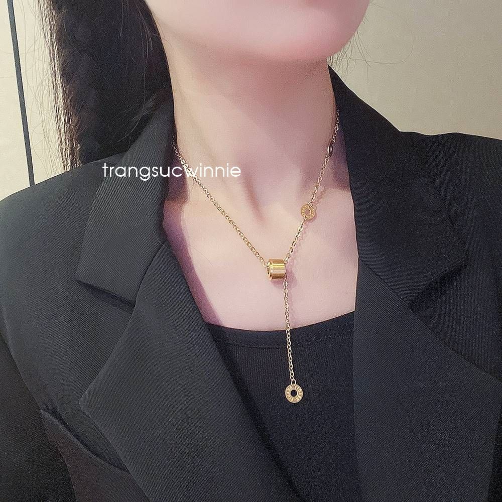  Dây chuyền titan Tassel cube 