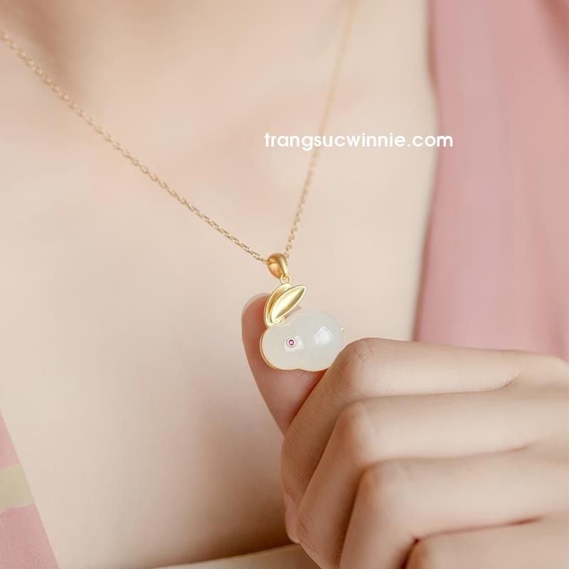  Dây chuyền titan Thỏ hòa điền 