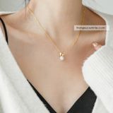  Dây chuyền titan Thỏ hạt ngọc 