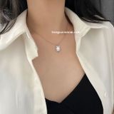  Dây chuyền titan Thỏ xà cừ B 