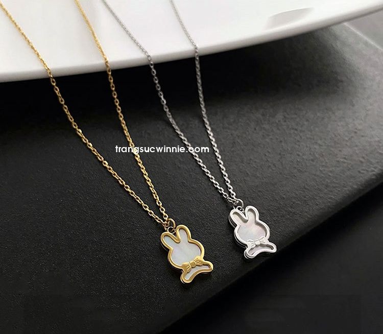  Dây chuyền titan Thỏ xà cừ VG 