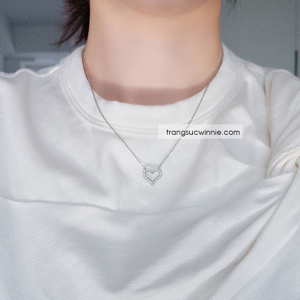 Dây chuyền titan Tim đá 