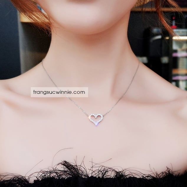  Dây chuyền titan Tim đá 