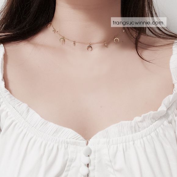  Dây chuyền titan Tiny Cresent 