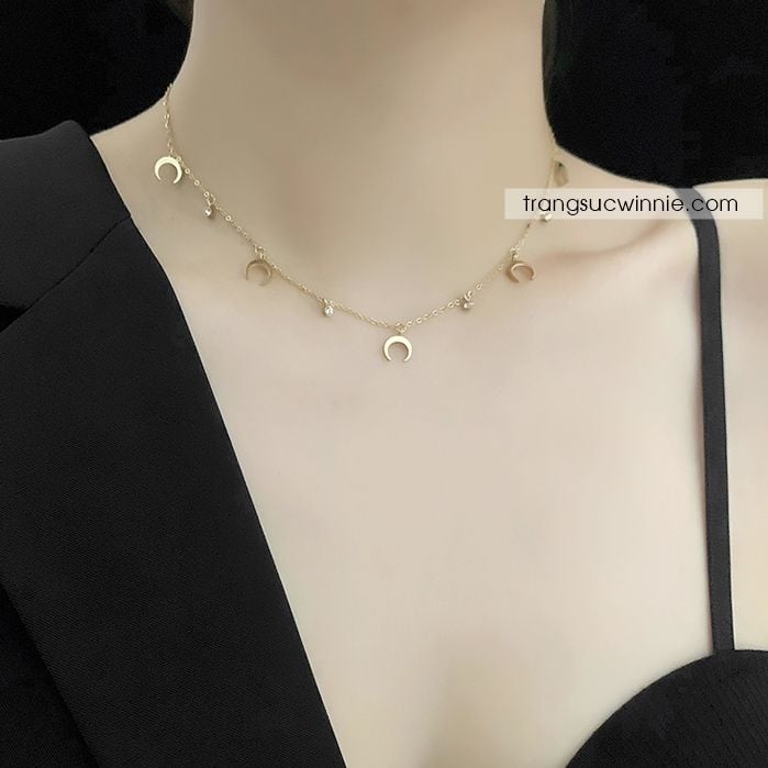  Dây chuyền titan Tiny Cresent 