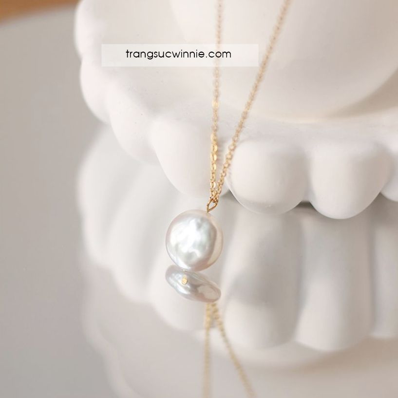  Dây chuyền titan Trân châu 