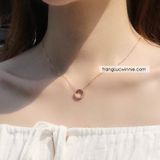  Dây chuyền titan Viền đá mảnh VH 