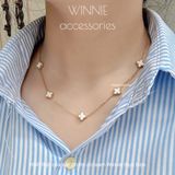  Dây chuyền Titan VCA 5 motifs - 9mm 