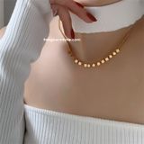  Dây chuyền titan vuông mảnh 