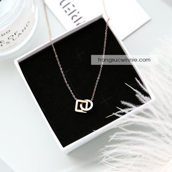  Dây chuyền titan Vuông tròn VH 