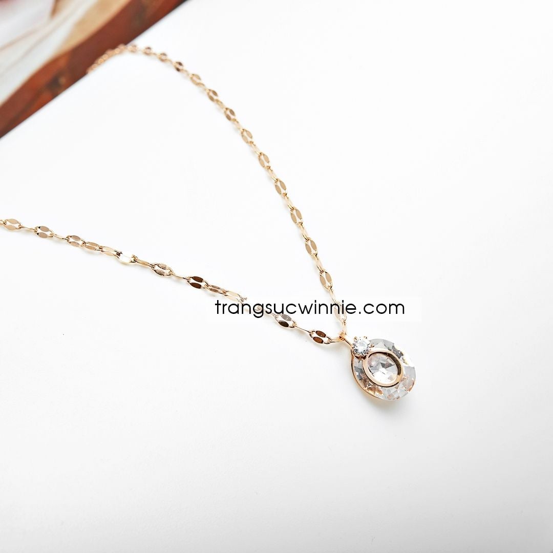  Dây chuyền titan Waterdrop twist 