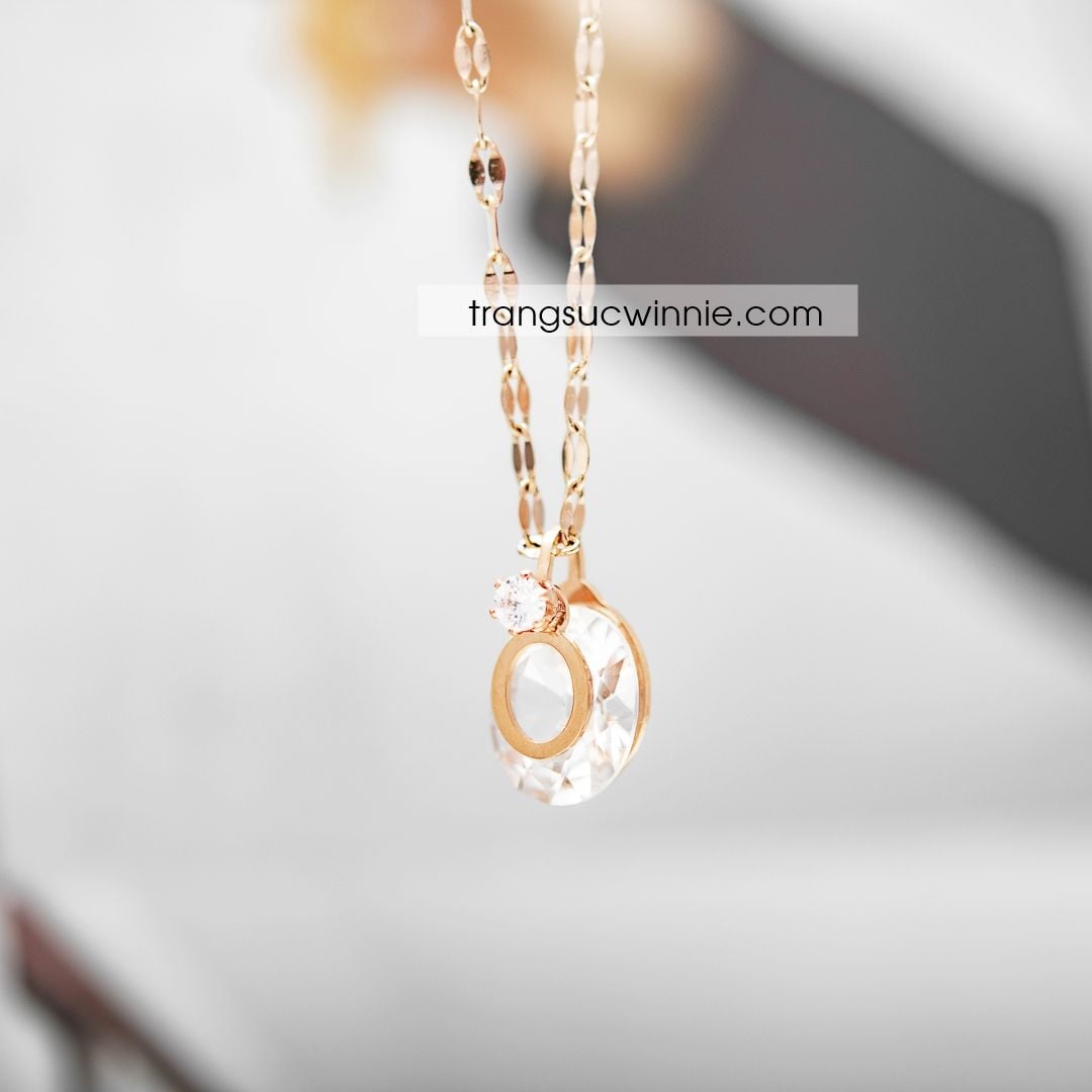  Dây chuyền titan Waterdrop twist 