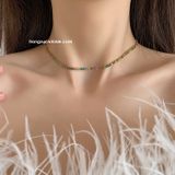  Dây chuyền titan Zircon màu 