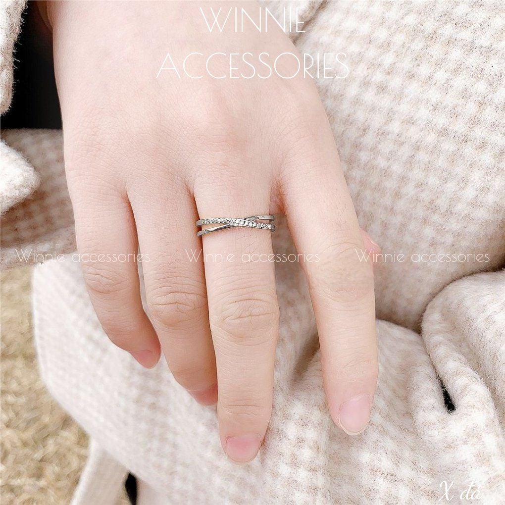  Nhẫn titan X đá B 