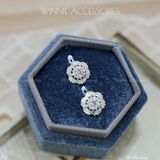  Hoa tai Bạc S925 GG Phù dung 