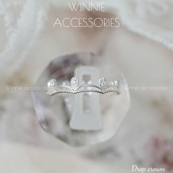  Nhẫn Bạc S925 Drop Crown 
