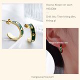 Hoa tai titan Khoen tim xanh 