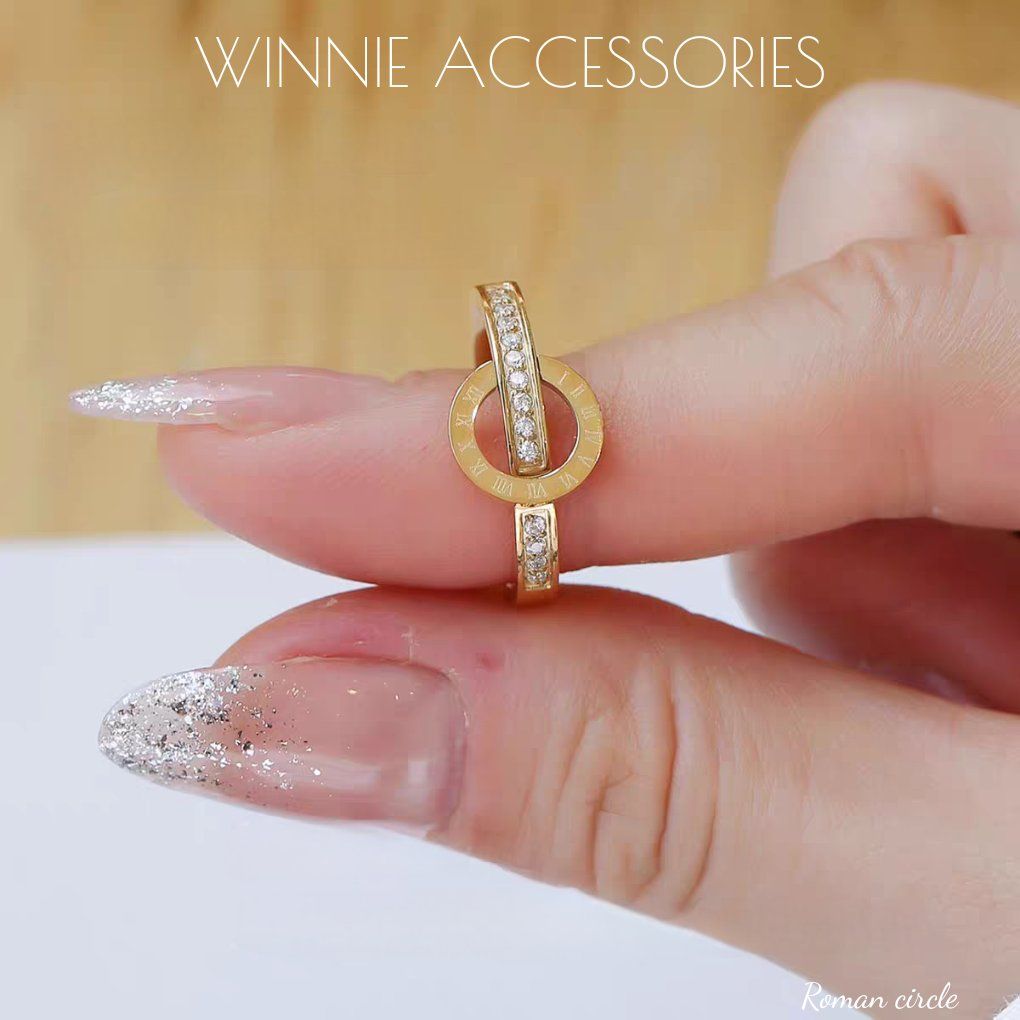  Nhẫn titan Roman circle 