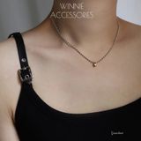  Dây chuyền Titan Grain heart 