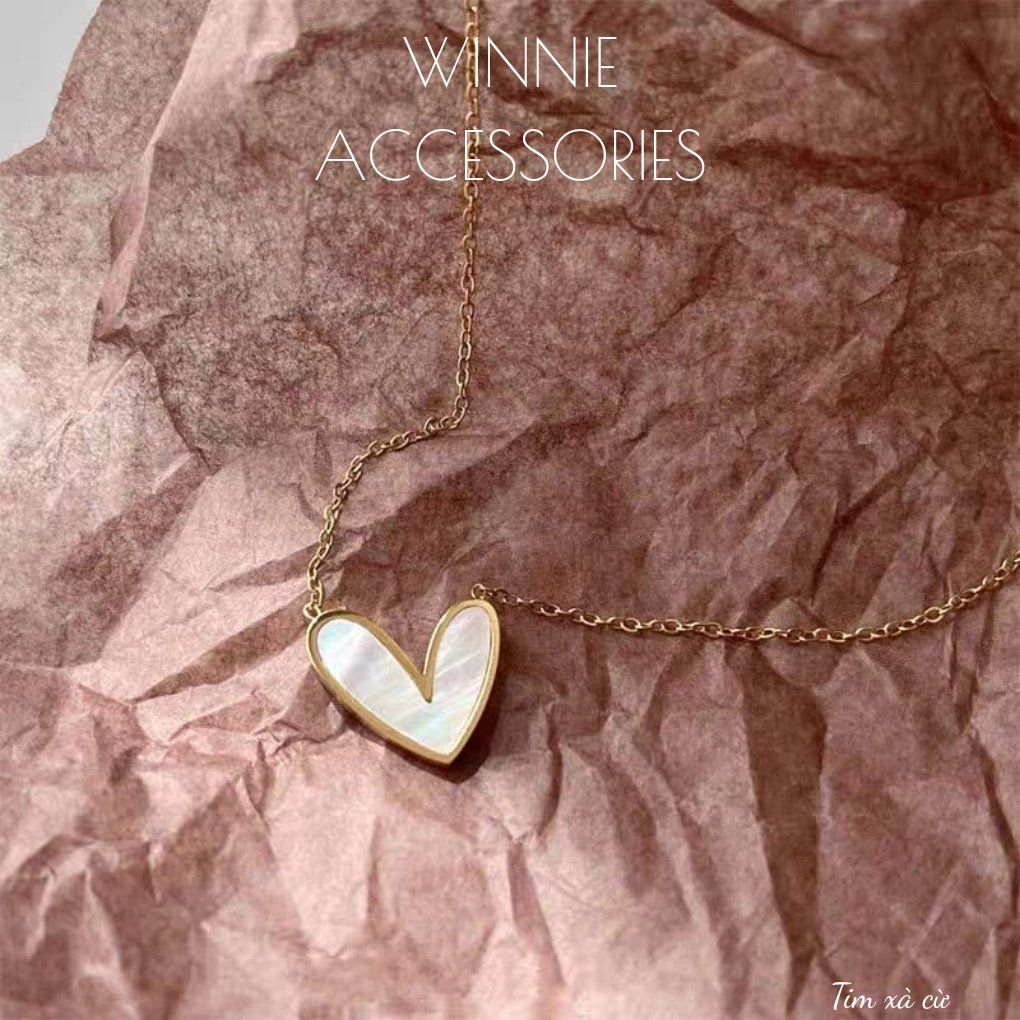  Dây chuyền titan Tim xà cừ 