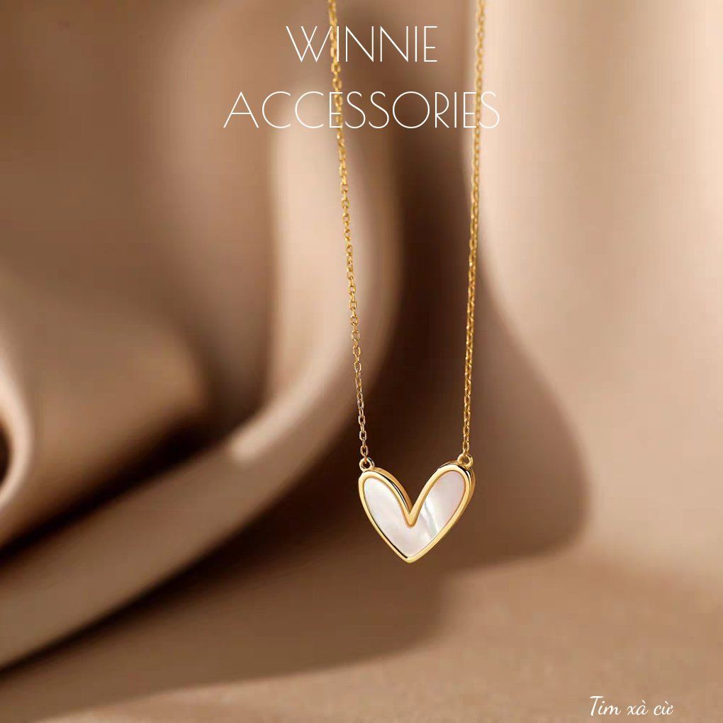  Dây chuyền titan Tim xà cừ 