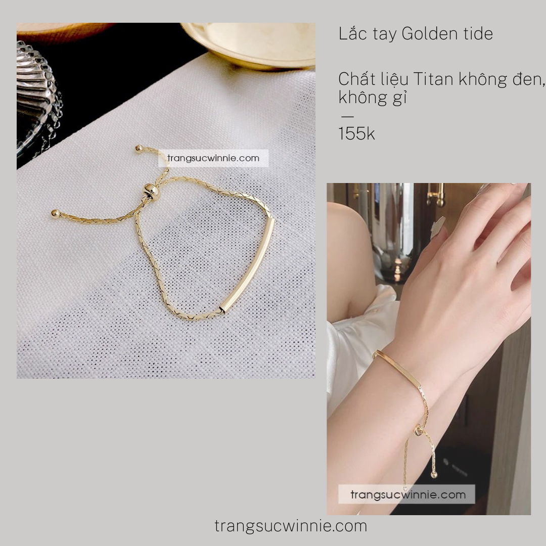  Lắc tay titan Golden tide 