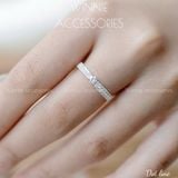  Nhẫn Bạc S925 Dot line 