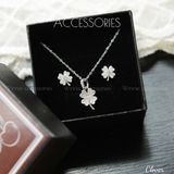  Hoa tai Bạc S925 Clover 